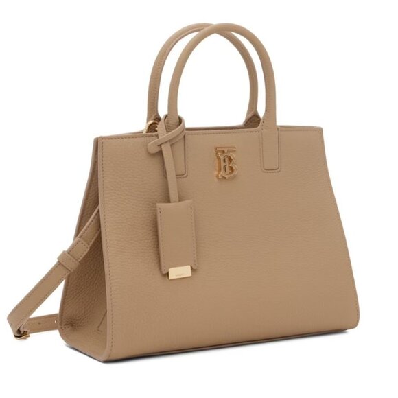 NWT Burberry Mini Frances Oat Beige Tote Bag - Picture 1 of 3